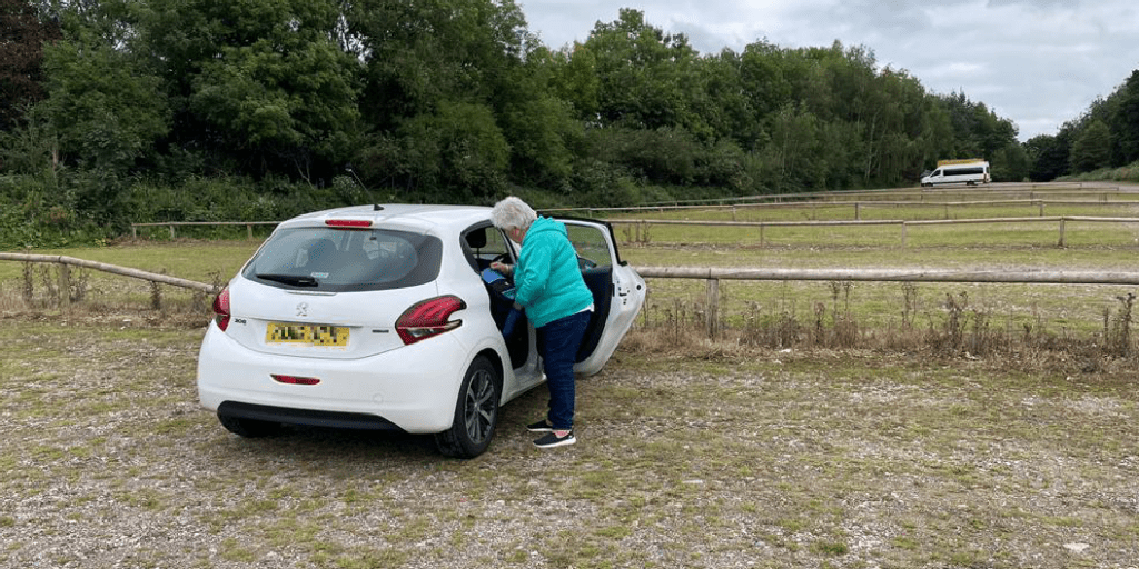 lone lady in a deserted car park - help on hand from my own cop app